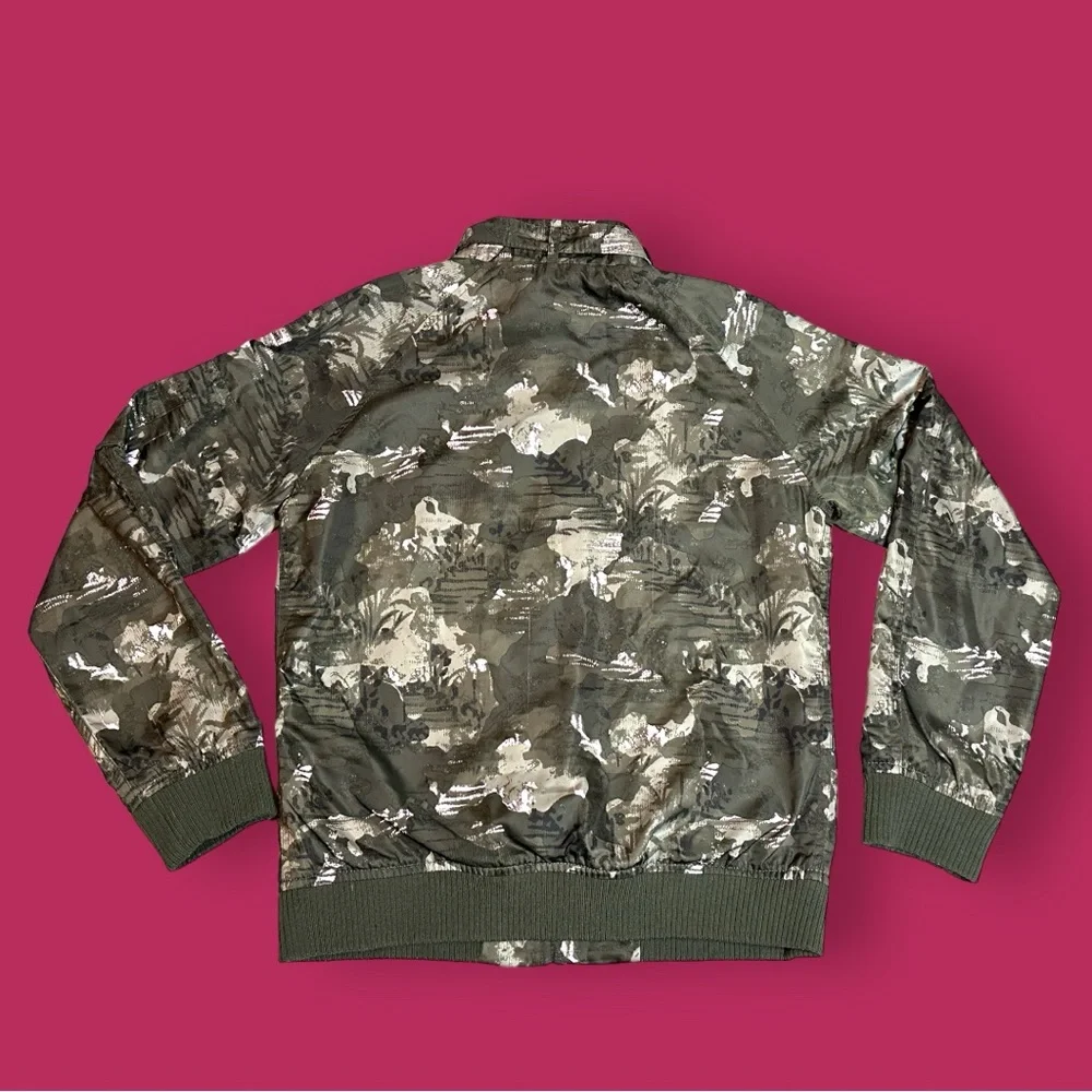 π HOST PICK πGirlsβ Members Only Bomber Jacket in camo green and pink. Kids 12 - Picture 2 of 15